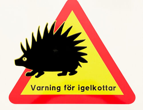 Hjälp igelkottarna – sätt upp en skylt!
